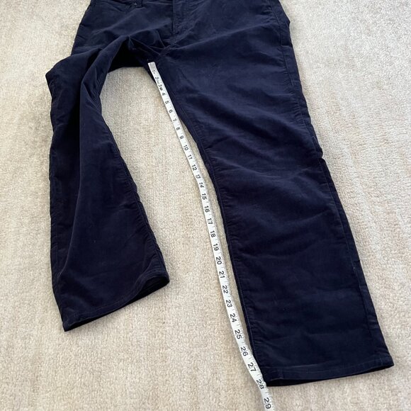 NWT Gap Velvet Velour High Rise Vintage Slim Blue Pants 16/33 - Picture 5 of 12